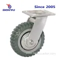 Heavy-Duty Swivel PU Caster Side Brake